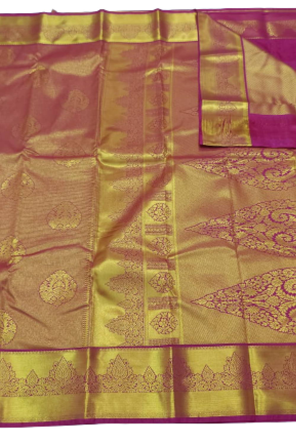  Art Silk - Pink Wedding Bridal saree