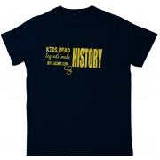 Trending Kids read history TShirt, Twenty 20 - (Dark Tortoise,Petrol Blue)